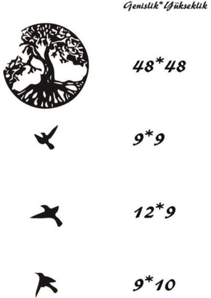 Siyah Ahşap Kuş Temalı Duvar Tablosu, Doğal ve Şık Dekorasyon Parçası