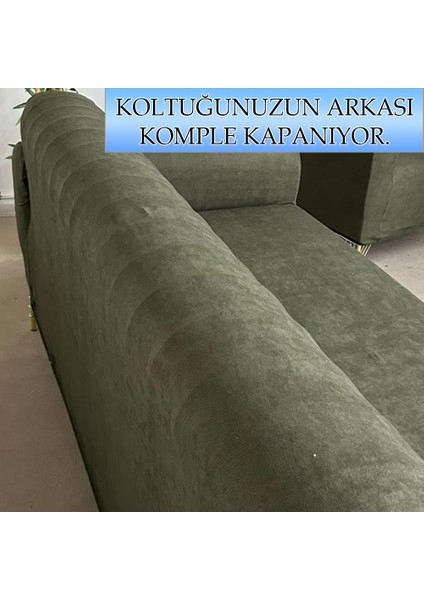 Süet Detaylı Angora Kumaş Tekli Komple Giydirme Tekli & Berjer , Bohem, Porto, Vb Model Koltuk Kılıfı modelleri