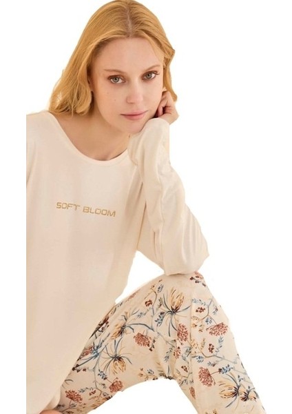 Fıorella Pamuklu Kadın Uzun Kollu Pijama Takımı S–2xl Yumuşak & Şık fiyatları