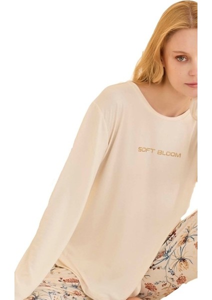 Fıorella Pamuklu Kadın Uzun Kollu Pijama Takımı S–2xl Yumuşak & Şık fırsatları