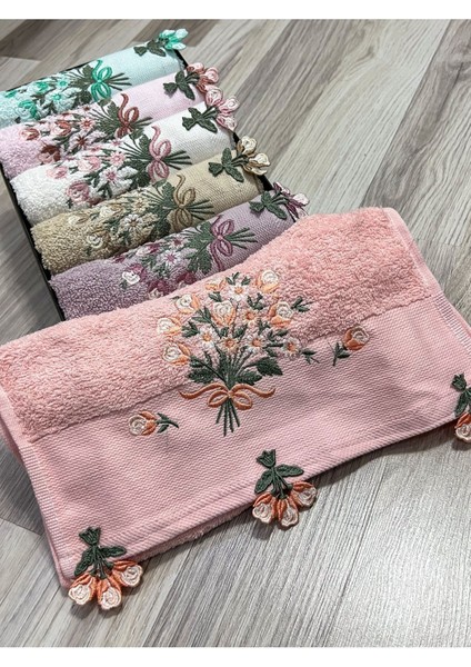 Renkli 6'lı Çiçek Işlemeli Mutfak Havlu Seti 30X50, Şık ve Çeyizlik Tarz fiyatları