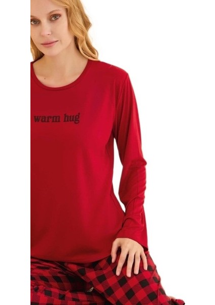 Luccia Kadın Pijama Takımı Uzun Kollu Pamuklu Kumaş S–2xl fiyatları