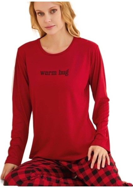Luccia Kadın Pijama Takımı Uzun Kollu Pamuklu Kumaş S–2xl modelleri