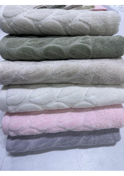 Bej 30X50 cm 6'lı Havlu Seti, Yumuşak ve Şık, Ev ve Banyo Için Ideal