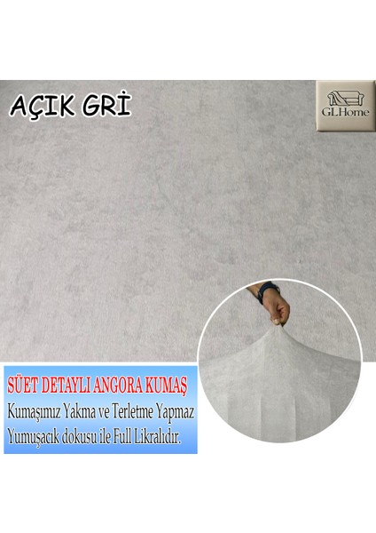 Süet Detaylı Angora Kumaş Tekli Komple Giydirme Tekli & Berjer , Bohem, Porto, Vb Model Koltuk Kılıfı fırsatları