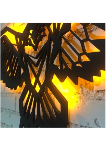 Ahşap LED Işıklı Kartal Duvar Dekoru, Şık ve Modern Tasarım fiyatları