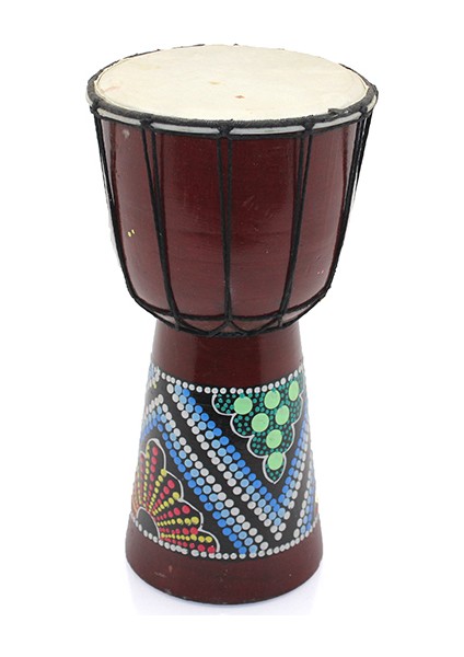 Batikli Ahşap Darbuka 25 cm 3