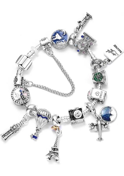 Pandora Tarz, Fil Aşk Temalı Charm Bileklik, Ahşap Kutu Içerisinde fırsatları