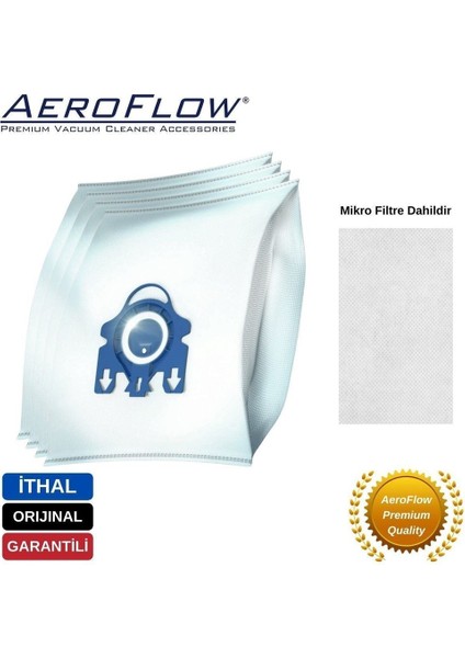 Miele S8 Uyumlu Toz Torbası (Dörtlü Paket)