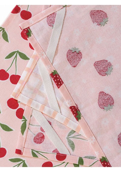 Karışık Baskılı Kurulama Bezi Seti 3'lü 40X50 Cm, Pembe fırsatları