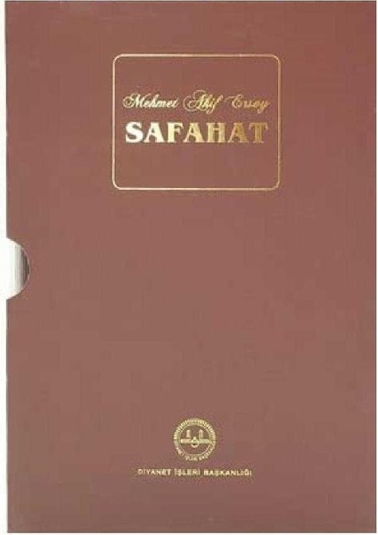 Safahat Özel Kutulu ve Ciltli - Mehmet Akif Ersoy (1.baskı)
