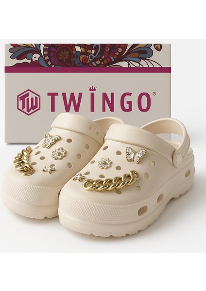 Norel Street Twıngo 205 Yüksek Taban Taşlı Terlik Cross Terlik Bayan Hastane Plaj Günlük Kullanım