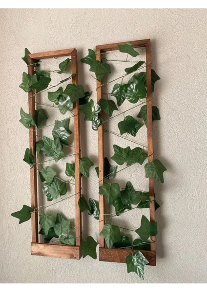 Iki Parça Ahşap Sarmaşık Ledli Duvar Çıtası, Kış Bahçesi ve Balkon Dekoru fırsatları