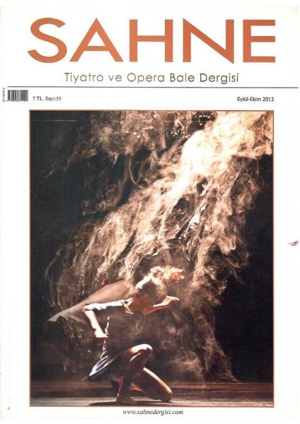 Sahne Iki Aylık Tiyatro ve Opera Bale Dergisi - Eylül - Ekim 2013 (Retro Eski Basım) Koleksiyon