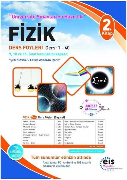 Fizik 2. Kitap Ders Föyleri Ders:1-40 (9,10 ve 11. Sınıf Konuları)