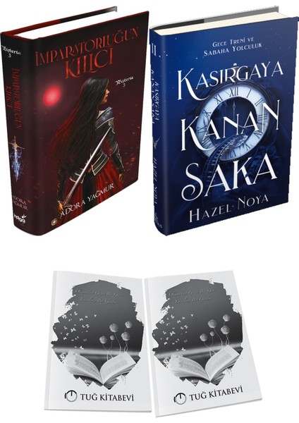 Kasırgaya Kanan Saka 2 Ciltli ve Imparatorluğun Kılıcı Ciltli Adora Yağmur 2li Set + Hediyeli