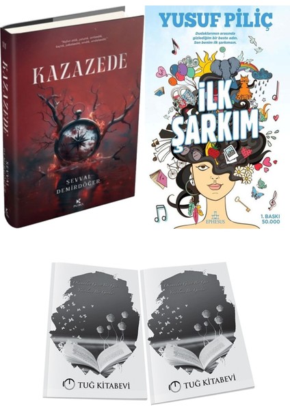 Ilk Şarkım Ciltli ve Kazazede 3 Ciltli Şevval Demirdöğer 2li Set + Hediyeli