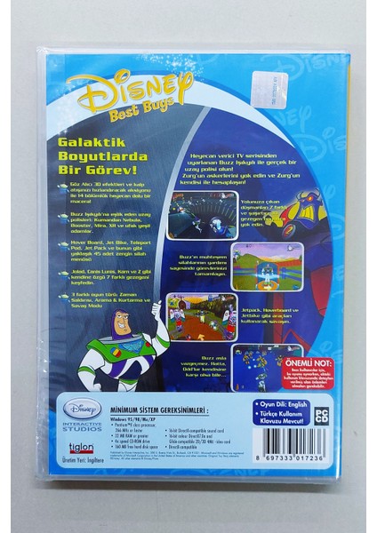 Toy Story Buzz Işık Yılı Pc CD Bilgisayar Oyunu modelleri