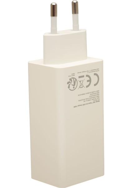 2647 100W GaN Type-C Hızlı Şarj Adaptörü | 3 Port PD 3.0 | MacBook, iPhone, Samsung, Tablet ve Laptop Uyumlu