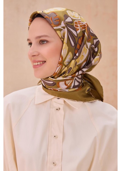 Saf Ipek Eşarp 4114D-36-TIVIL