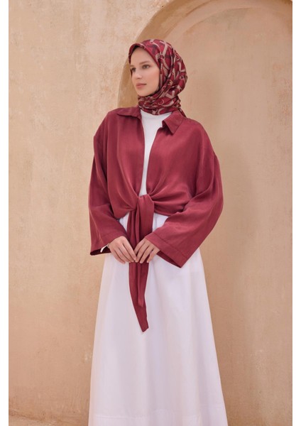 Saf Ipek Eşarp 4125D-03-TIVIL