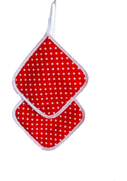 3'lü Mutfak Seti: Su Isı Geçirmez Önlük, Eldiven ve Tutacak, Kırmızı indirimleri