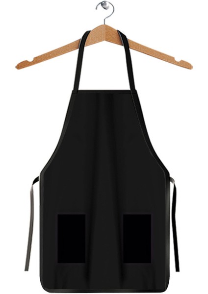 Leke Tutmaz ve Su Geçirmez Siyah Mutfak Önlüğü Bayler Için Ideal