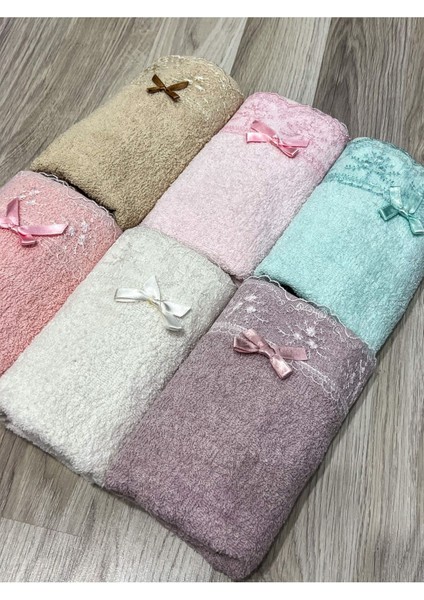 6'lı Renkli Güpürlü Pamuklu Fiyonklu Mutfak Havlusu 30X50 modelleri