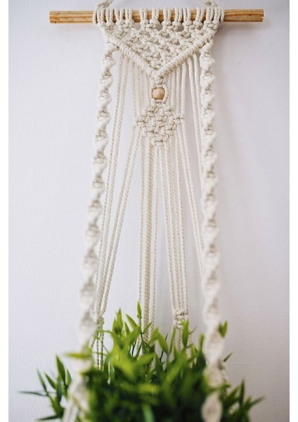 Ekru Makrome Çiçeklik A00010, Doğal ve Şık Dekorasyon Için Ideal Seçenektir. fiyatları