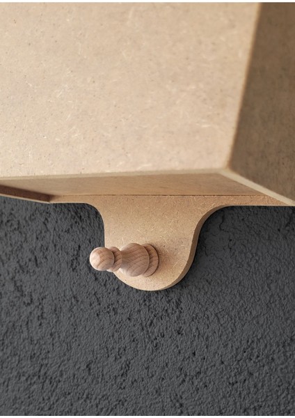 Boyanabilir Ham Mdf Askılı Kapı Önü Gazetelik ve Çiçeklik, Şık ve Fonksiyonel Tasarım fırsatları