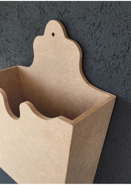 Boyanabilir Ham Mdf Askılı Kapı Önü Gazetelik ve Çiçeklik, Şık ve Fonksiyonel Tasarım indirimleri