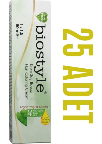 Kuaför Seti 60 ml 25 Adet Saç Boyası Oksidansız
