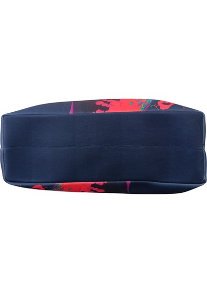 Kadın Plaj Çantası Fermuarlı Içi Astarlı Cepli Özel Resim Çizimli Yumuşak Halat Saplı indirimleri