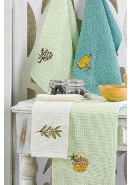 6 Parça Çok Renkli Mutfak Kurulama Bezi 30X50 Cm, Hafif ve Dayanıklı Set fiyatları