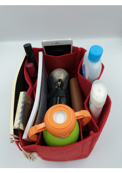 Tek Suluklu Canta Icı Duzenleyıcı Kırmızı Renk fiyatları