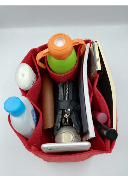 Tek Suluklu Canta Icı Duzenleyıcı Kırmızı Renk modelleri