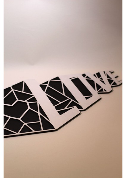 Siyah Love Duvar Dekoru, Şık ve Modern Tasarım modelleri