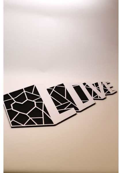 Siyah Love Duvar Dekoru, Şık ve Modern Tasarım indirimleri