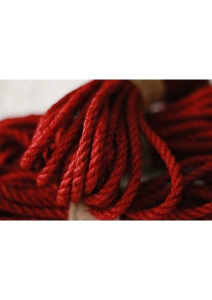Shibaritürk Kırmızı Jüt Bondage Shibari İpi 8mm/8mt fırsatları