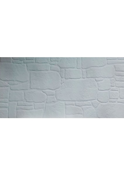 Buz Taşı Desenli Sert Duvar Paneli 4 Adet (2 M²), Beyaz, Şık ve Modern Dekor Için Ideal