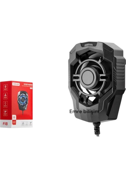 Telefon Soğutucu Fan LED Siyah F18 Işlemcilerinizi Soğutmak Için Tasarlanmış, 3 Lüset fırsatları