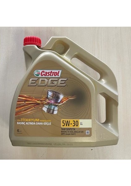 5W30 Motor Yağı 4lt Edge