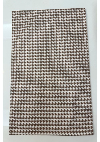 Özel Desenli Bej Pamuklu Mutfak Fırın Havlusu 35X50 cm Kaz Ayağı modelleri