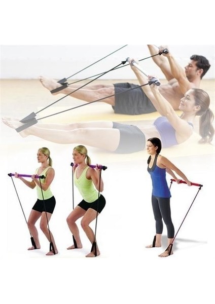 ® Jimnastik Çubuğu Pilates Barı Taşınabilir Spor ve Egzersiz Aleti fırsatları