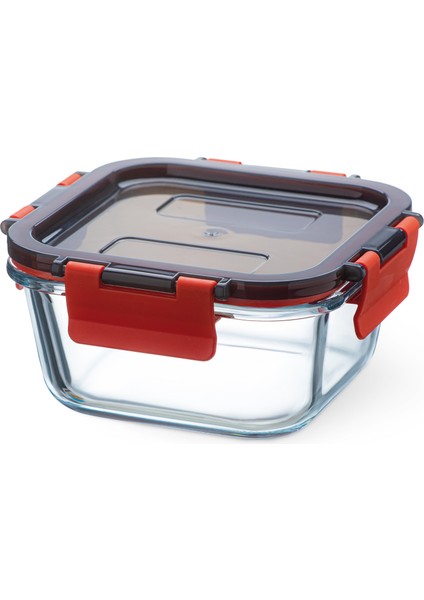 Sımax Yüksek Kaliteli Borosilikat Cam Saklama Kabı – Sızdırmaz Kapaklı, Fırına Uygun