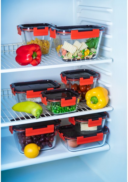 Sımax Yüksek Kaliteli Borosilikat Cam Saklama Kabı – Sızdırmaz Kapaklı, Fırına Uygun fırsatları