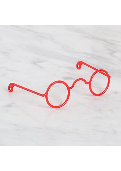 Plastik Amigurumi Gözlük Kırmızı