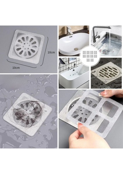 10'lu Banyo ve Mıutfak Lavabo Koku Önleyici ve Haşere Böcek Önleyici Gider Filtresi indirimleri