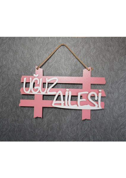 Ahşap Kişiye Özel Çit Şeklinde Kapı Süsü - Kişiselleştirilebilir fiyatları