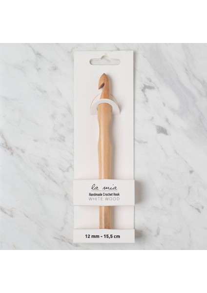Whitewood 12 mm 15.5 cm Ahşap Yün Tığ